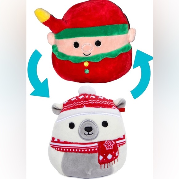 Christmas Flipmallow Duo - reindeer/penguin and elf/polar bear! - Picture 2 of 7